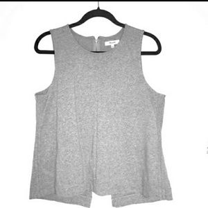 Gray tank with open back